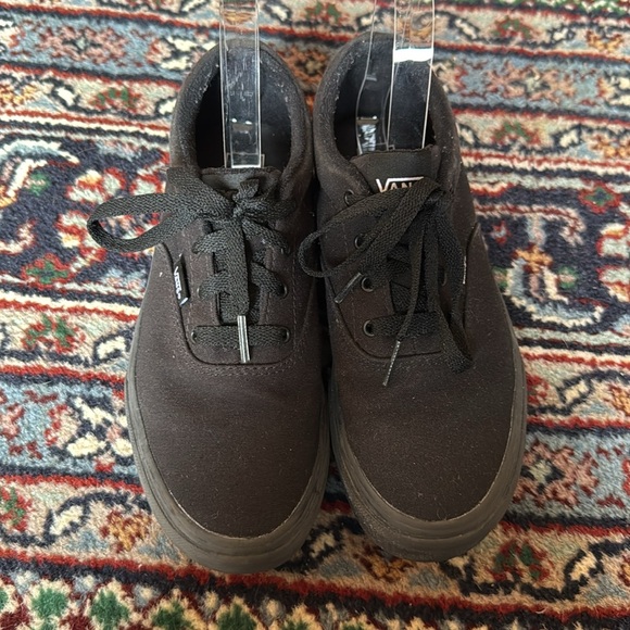 Vans Authentic Skate Shoe Black Monochrome - Picture 3 of 9